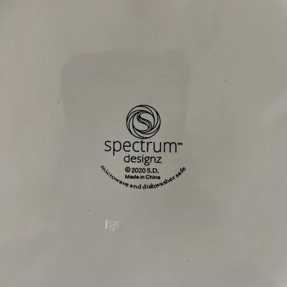 Holiday Poinsettia Flower Serving/Dinner Plate By: Spectrum Designz - Picture 7 of 7